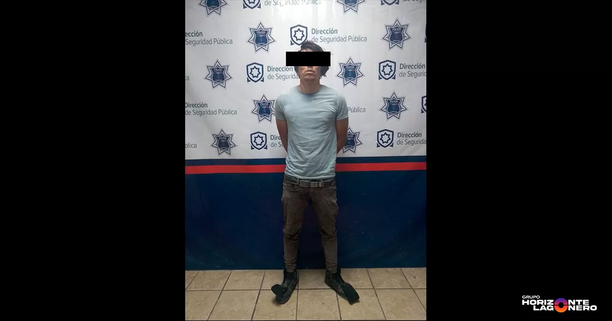 Golpea a su pareja en el rostro y es detenido por elementos de la Policía Municipal de Torreón