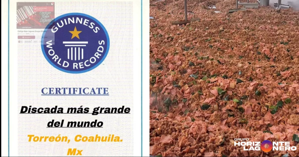 El municipio recibió de manera oficial la distinción internacional luego de superar las expectativas en organización, logística y cantidad de alimento preparado.