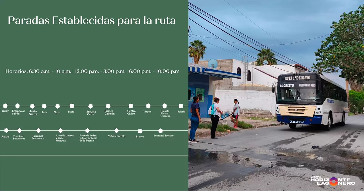 Inicia operaciones la nueva ruta exprés “Primero de Mayo” en Torreón
