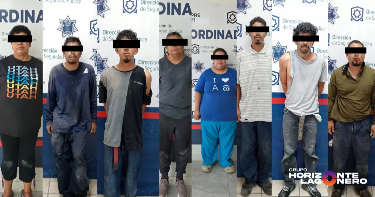 Detienen a 10 por riña en colonia División del Norte en Torreón; dos policías resultaron lesionados