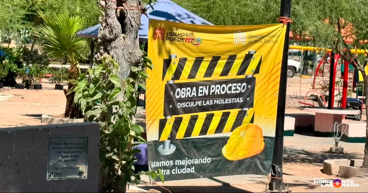 Avanza remodelación del área infantil en la Alameda Zaragoza