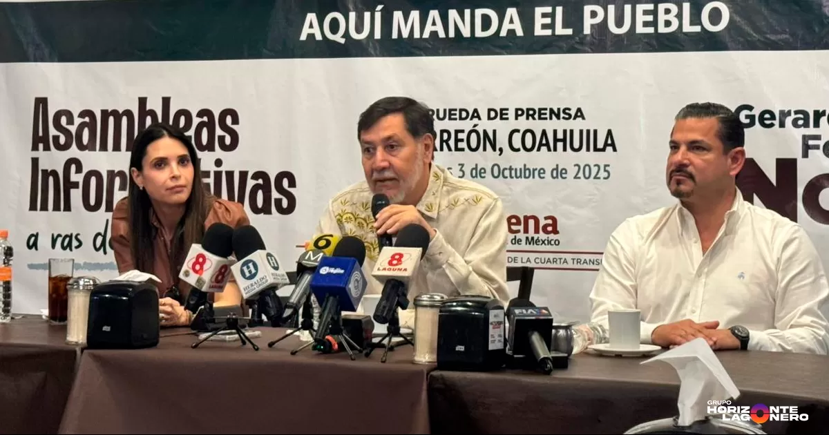 Fernández Noroña llama a la unidad de Morena en Torreón