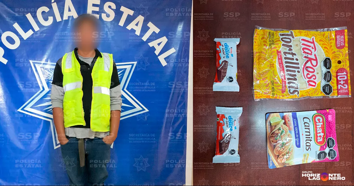 Detienen a hombre por presunto robo en supermercado de Gómez Palacio