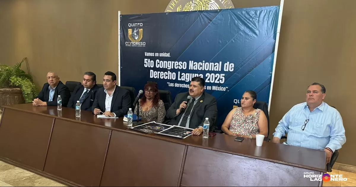 Anuncian en Lerdo el 5to Congreso Nacional de Derecho Laguna 2025