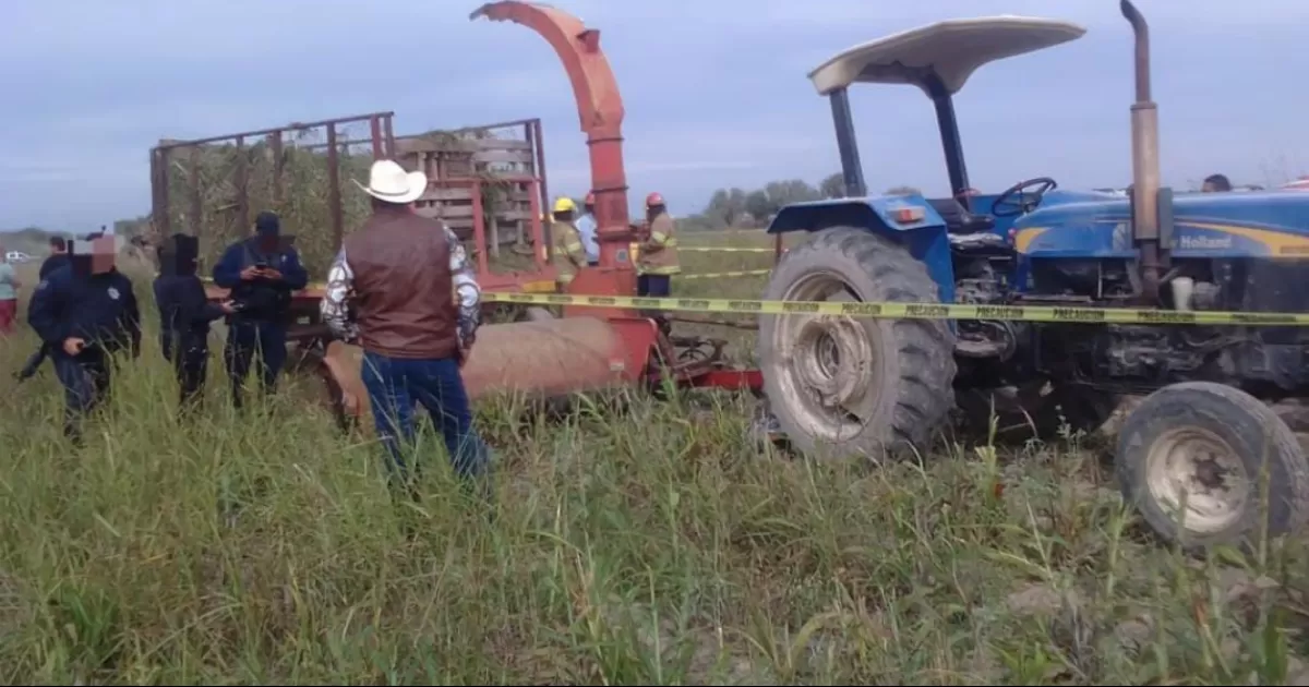 Un hombre perdió la vida, cuando operaba un tractor con una ensiladora, en la que murió prensado.