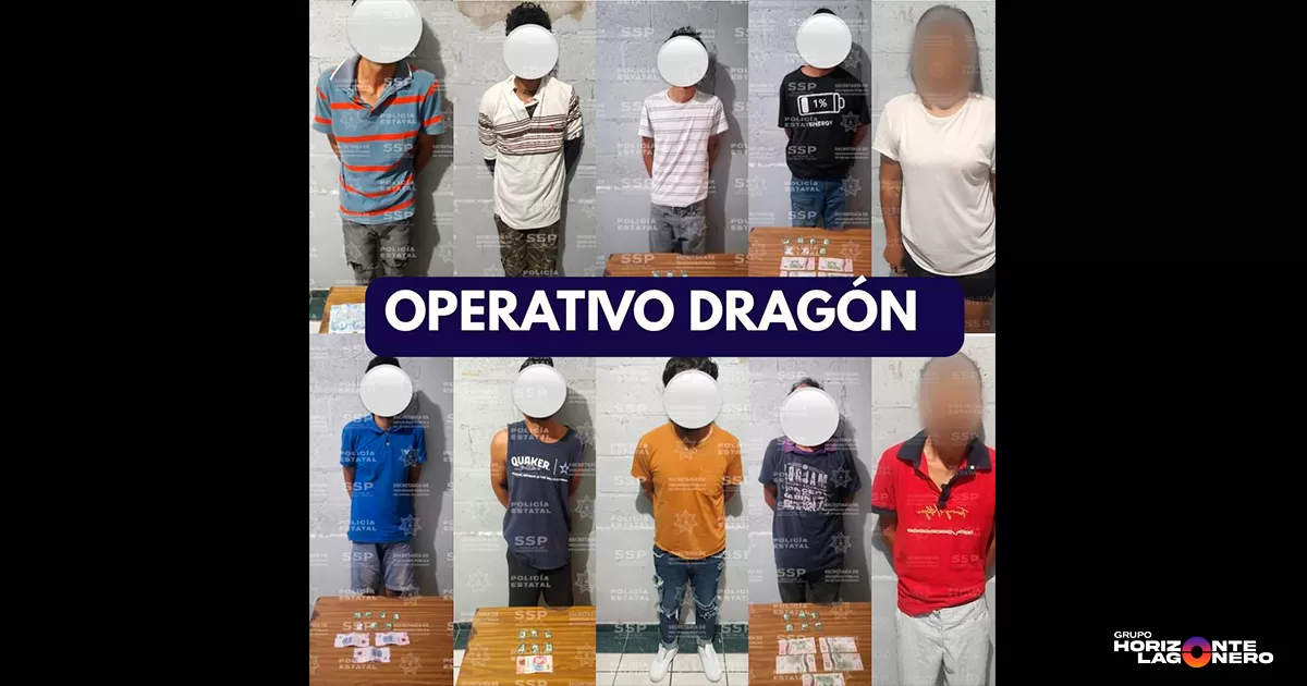 De acuerdo con la Secretaría de Seguridad Pública, las detenciones se realizaron en distintas intervenciones de la Policía Estatal, en coordinación con corporaciones de los tres órdenes de gobierno.