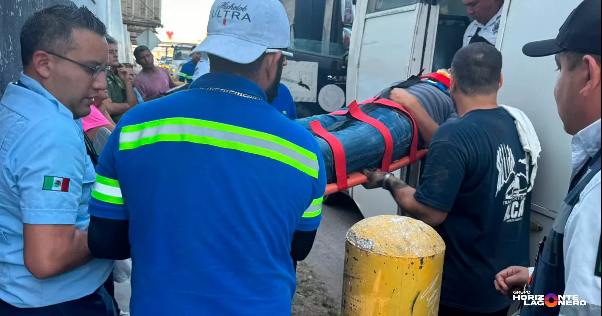 Choque entre camión de cerveza y ruta la Cortina deja cuatro lesionados en Torreón