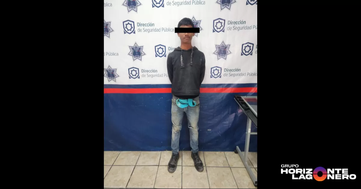 Amenaza a su madre con arma blanca y es detenido por la Policía en Torreón