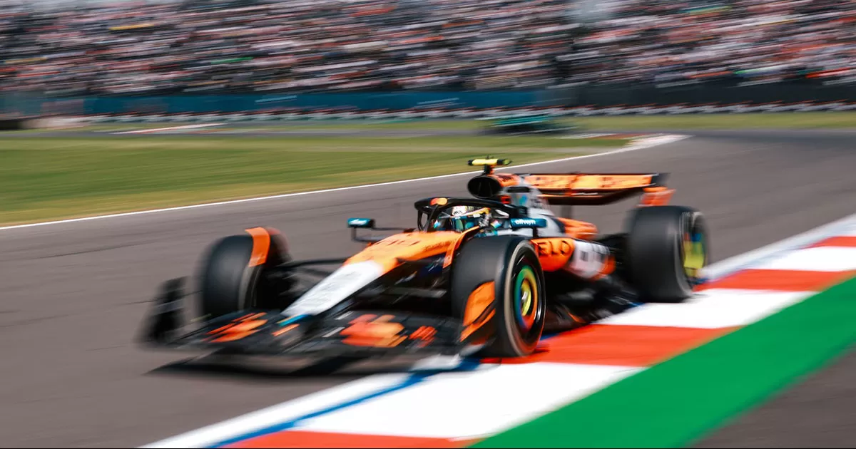 El piloto mexicano de McLaren corrió 30 vueltas y terminó 1.3 segundos del líder de la primera práctica.
