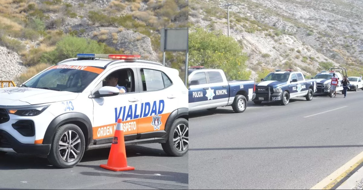 Desde las 06:00 horas que se iniciÃ³ con el despliegue de elementos municipales, de TrÃ¡nsito, de la PolicÃ­a Civil de Coahuila, asÃ­ como de ProtecciÃ³n Civil, Bomberos, Cruz Roja y voluntarios de diversas instituciones.