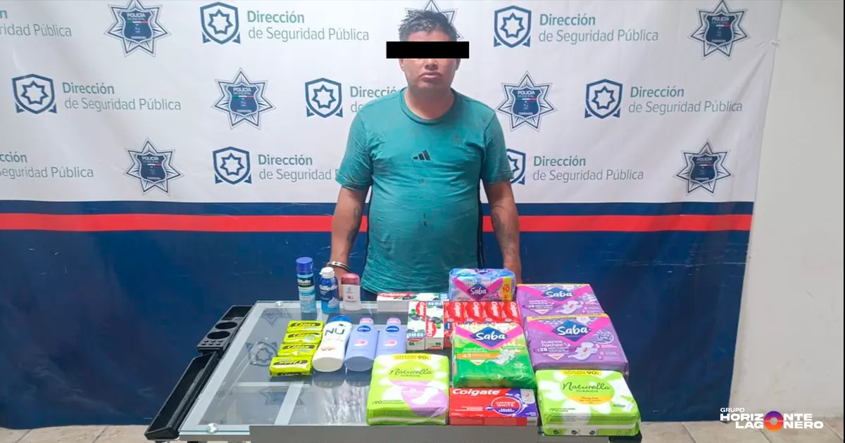 Detiene a hombre por intento de robo en tienda de autoservicio