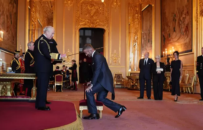 Sir David Beckham, nombrado caballero en el Castillo de Windsor