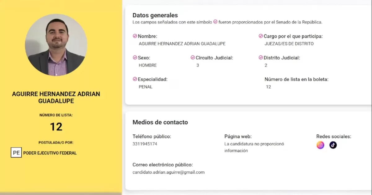 ¿Quién es Adrián Aguirre Hernández, el primer juez de la Elección Judicial que renunció a los dos meses?