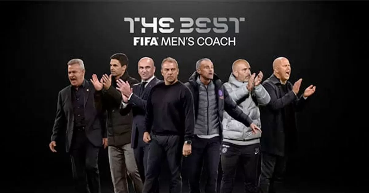 El estratega de la Selección Mexicana conquistó la Copa Oro 2025 en este año y compite con técnicos como Arteta, Flick o Maresca.