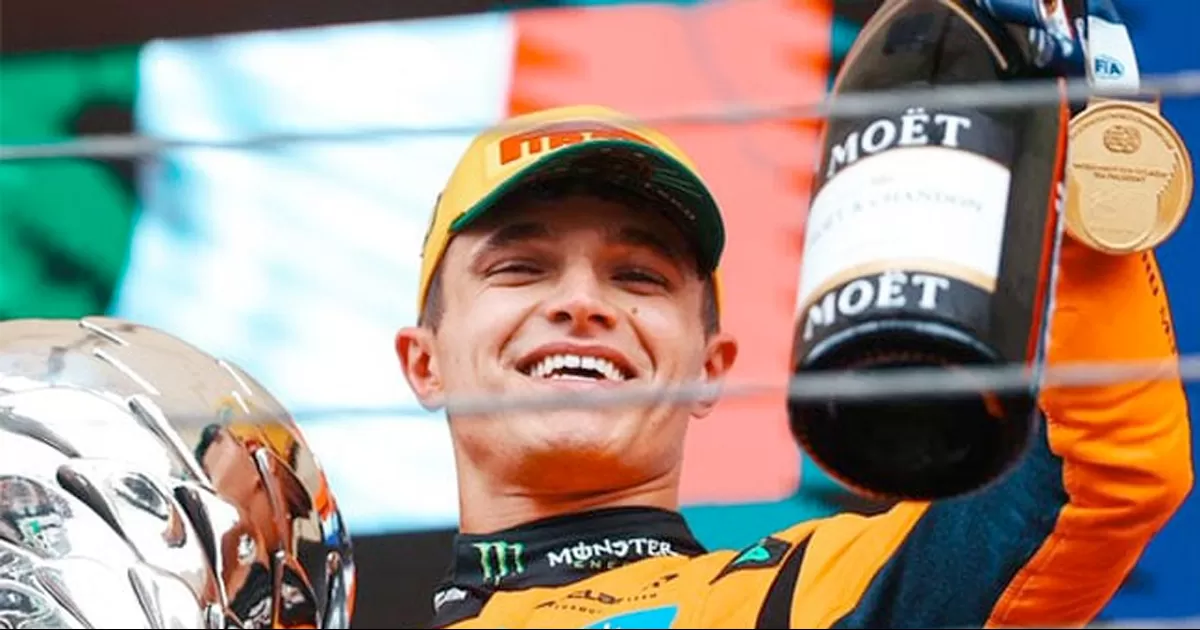 Norris, de 25 años, firmó su undécima victoria en la F1, la séptima del año.