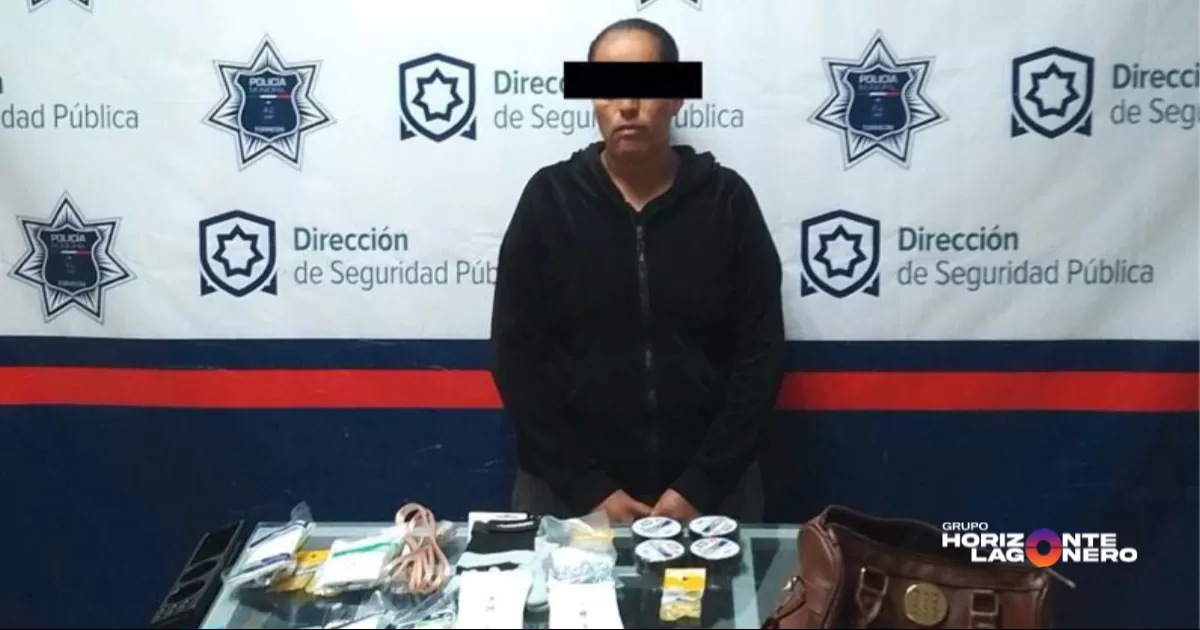 Mujer es detenida por robo a comercio en colonia Abastos de Torreón