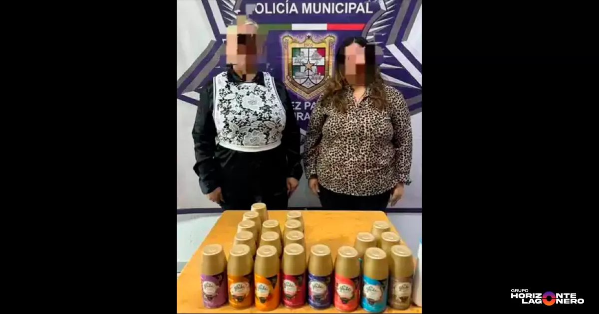 Detienen a dos mujeres por presunto robo en Soriana Hamburgo de Gómez Palacio
