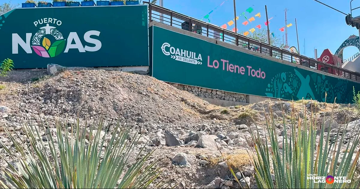 Actualmente, se sigue trabajando en la nivelación del terreno, creación de terrazas y sustitución del suelo, debido a las condiciones rocosas del cerro de las Noas, donde se ubica el proyecto.