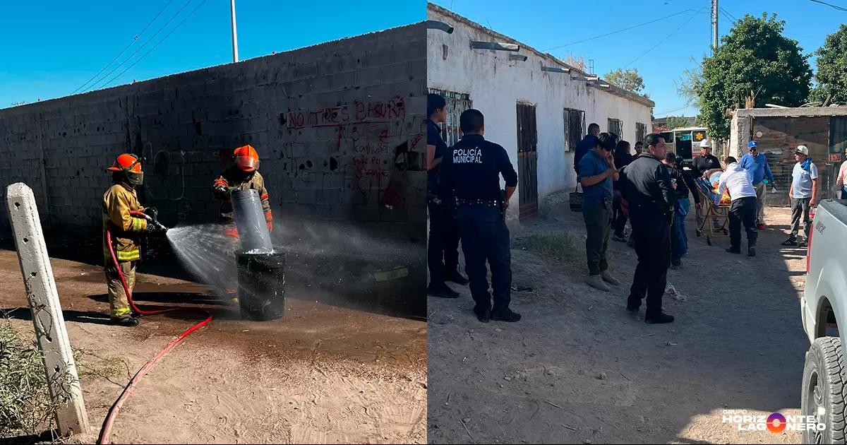 El incidente ocurrió alrededor de las 10:22 horas, detrás de la escuela primaria ubicada en la zona, donde se reportó la explosión de un tanque de gas durante un velorio.