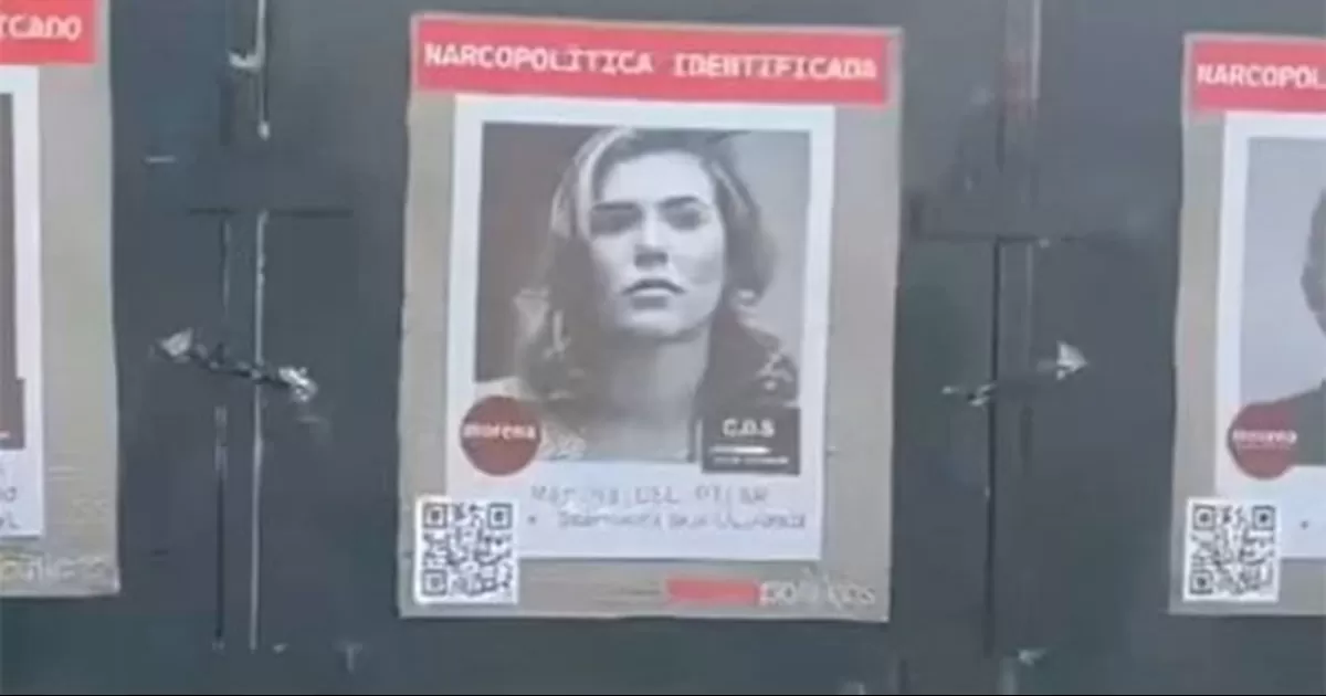Manifestantes de la Generación Z colocaron la fotografía de la gobernadora de Baja California