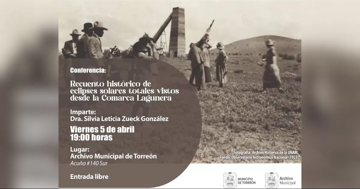 Ofrecerán charla en Torreón sobre historia de eclipses