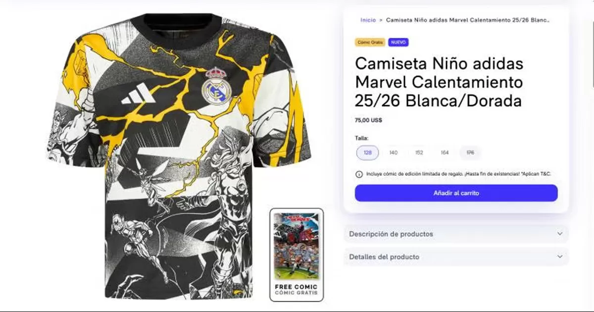 Real Madrid estrena colección de adidas y Marvel inspirada en Thor