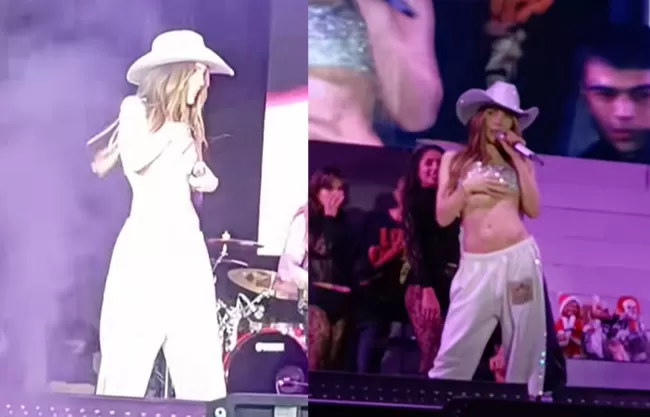 Belinda protagonizó un momento que no pasó desapercibido durante su presentación en la Feria de Querétaro 2025