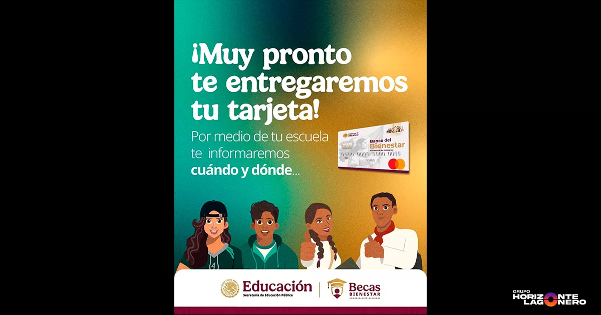 La Secretaría de Bienestar informó que cada beneficiario será notificado directamente a través de su plantel escolar sobre la fecha, el horario y la sede donde deberá acudir para recoger su tarjeta.