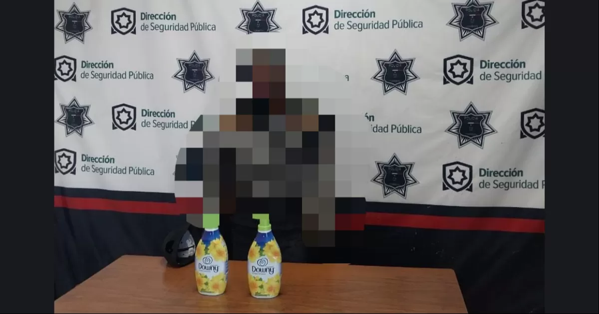 No olerá rico: detienen a hombre por robar suavizante de telas
