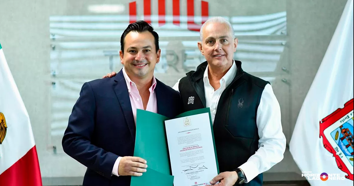 González Murillo, quien anteriormente se desempeñó como presidente del Comité Municipal del PAN en Torreón, asumirá el cargo en sustitución de Blanca Álvarez, dando continuidad a los programas y acciones orientados a la prevención, la proximidad social y la atención comunitaria.