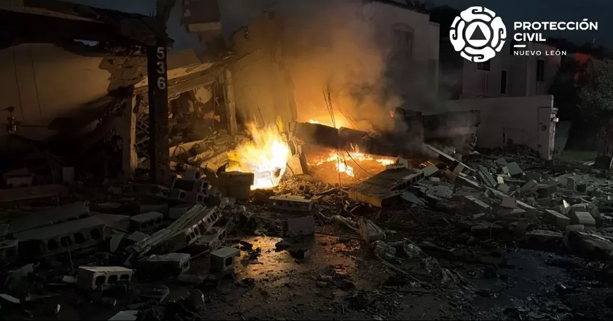 En el municipio de Pesquería, Nuevo León se registró una explosión de gran magnitud que hasta el momento deja al menos 44 viviendas con graves daños.