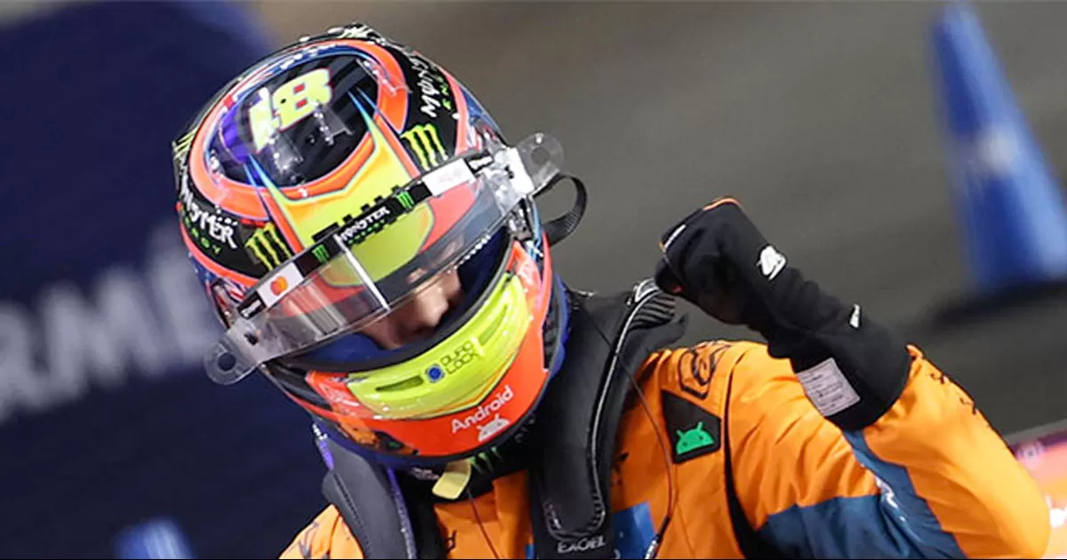 Superó a su compañero de equipo y gran rival en la lucha por el título, el británico Lando Norris, que se quedó a 108 milésimas.