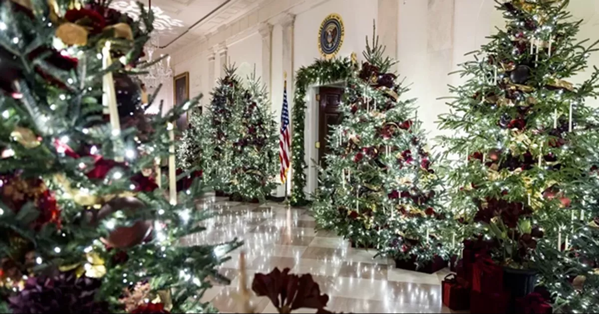 Trump celebran los 250 años de EU en su primera navidad de regreso a la Casa Blanca
