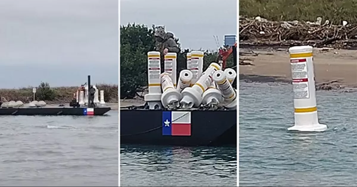 El gobierno de EU inició la instalación de un nuevo muro flotante en el Río Bravo, frente a Matamoros, sin previo aviso a autoridades mexicanas