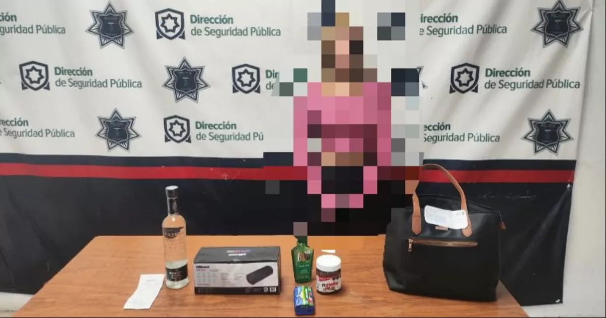 Hizo la despensa sin pagar: es detenida