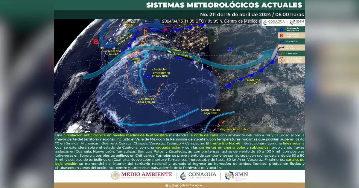 Se prevÃ©n temperaturas mÃ¡ximas de 40 a 45 Â°C en todo el territorio coahuilense