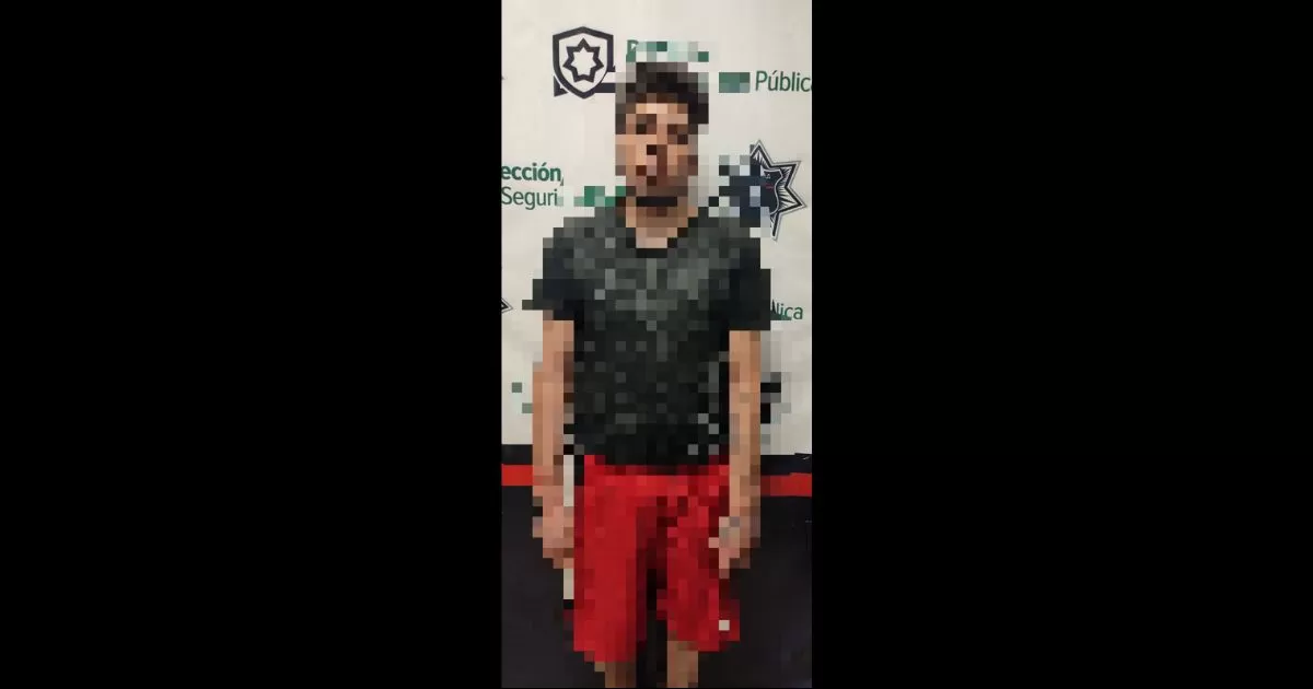 Daniel "N" de 26 aÃ±os, llevaba en sus manos una tabla con la que intentaba agredir a la mujer.