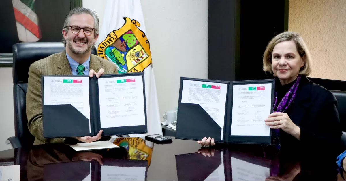 En seguimiento a las instrucciones del gobernador Manolo Jiménez, se firman convenios de colaboración con organismos de la sociedad civil e instituciones educativas.