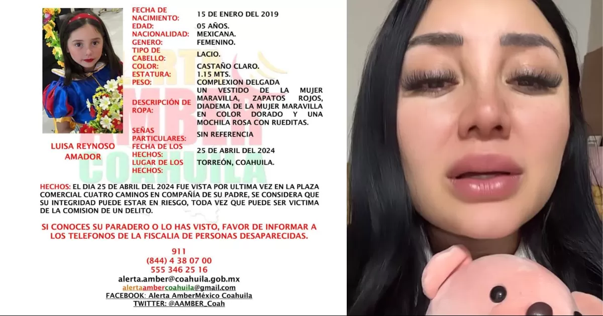 Caso de niña desaparecida conmociona a la Laguna
