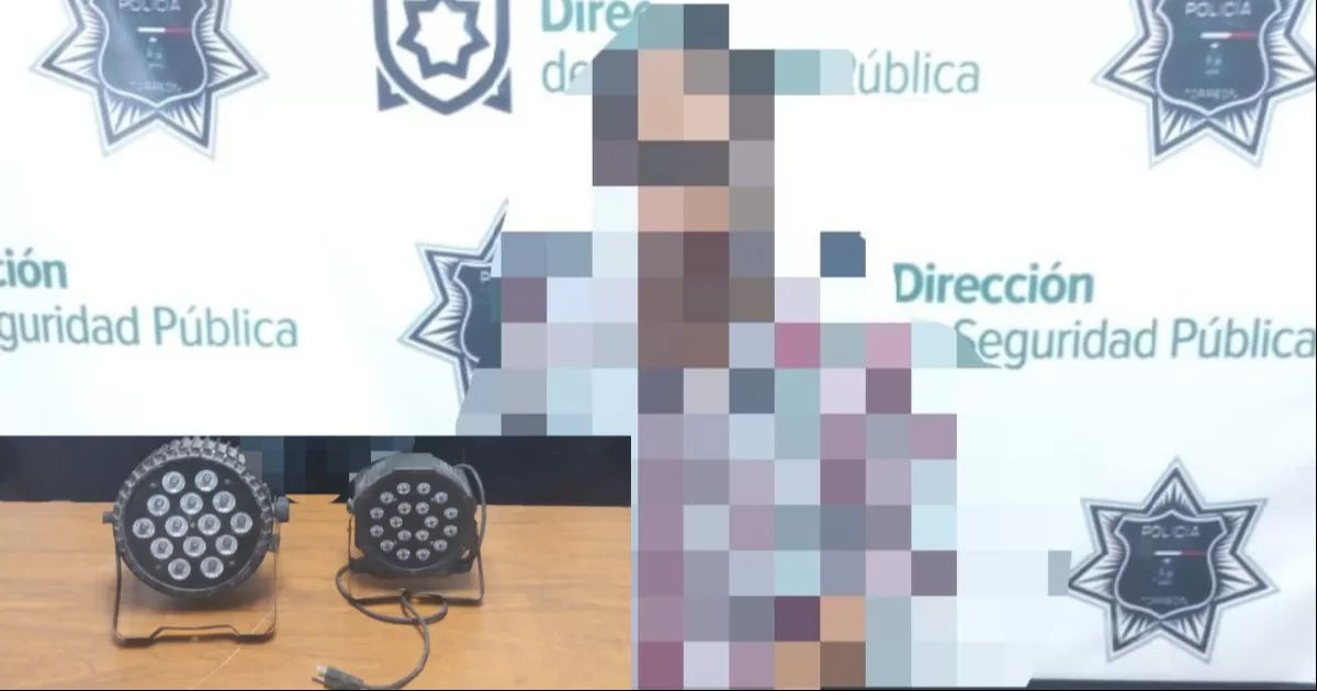 Quería más luces para su fiesta y es detenido