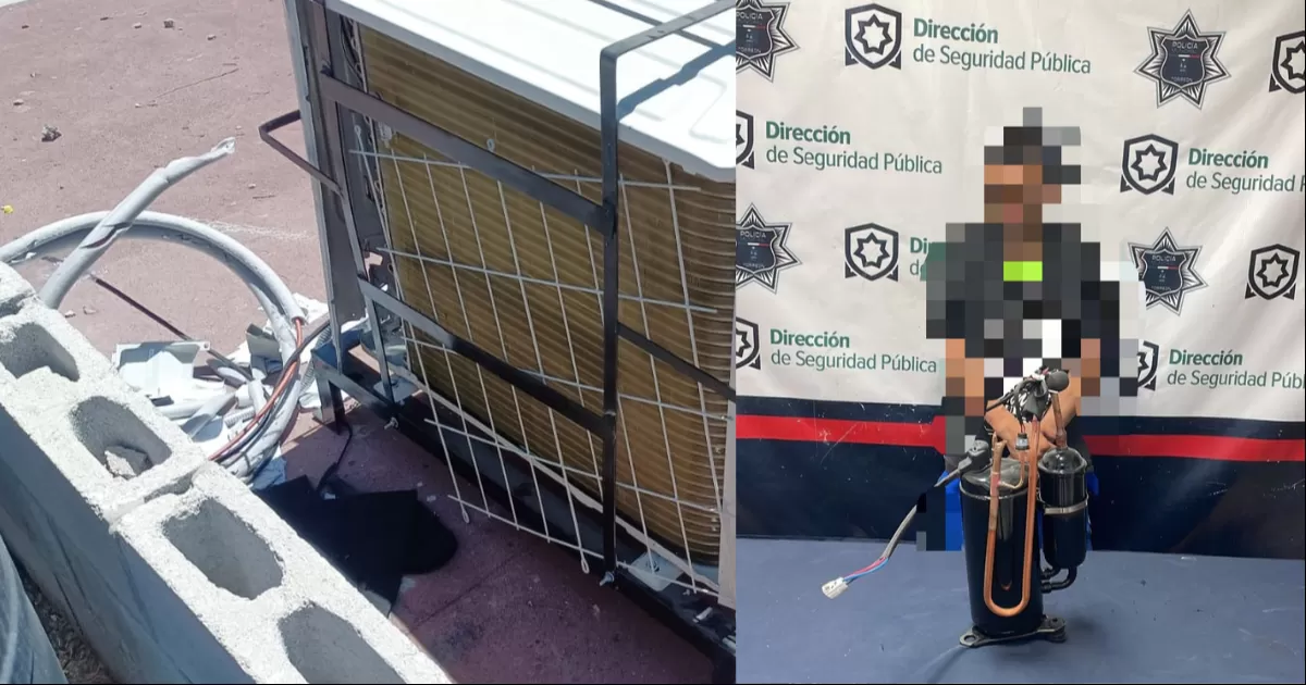 Detienen a ladrón de minisplits en Torreón