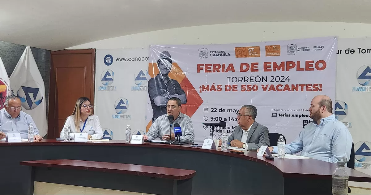 Se llevarÃ¡ a cabo el miÃ©rcoles 22 de Mayo en el Gimnasio de la Unidad Deportiva de TorreÃ³n en un horario de las 09:00 a las 14:00 horas.