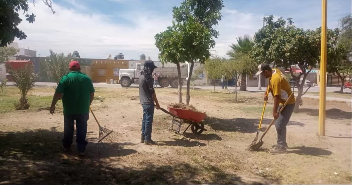 Realizan limpieza en espacios públicos de Lerdo