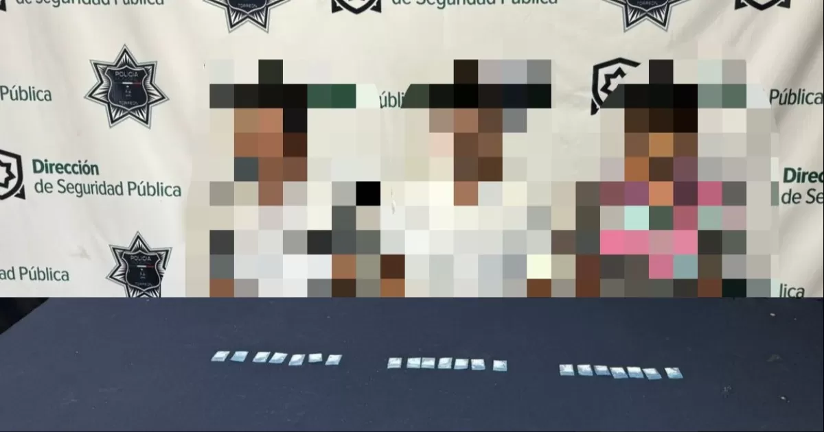 Tres sujetos fueron detenidos la tarde de este domingo.