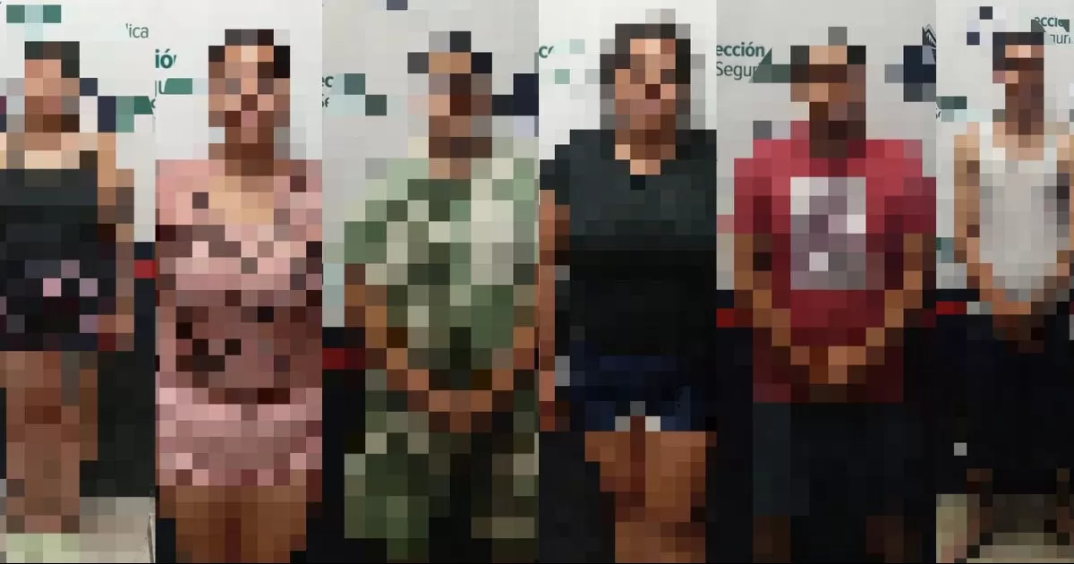 Un grupo de personas fueron detenidos la noche del pasado martes.