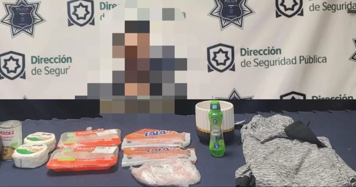 Agentes detuvieron a un hombre por el presunto delito de robo a comercio.