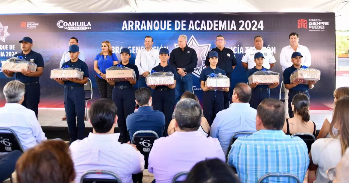 Arranca tercera generación de la Academia de Policía en Torreón