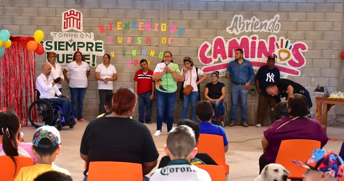 Inicia curso de verano para menores con discapacidad en Torreón