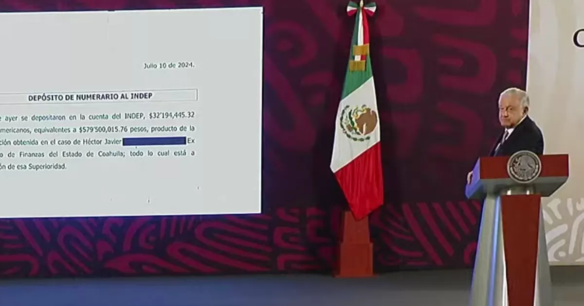 Devuelve Estados Unidos 32 millones de dólares confiscados a extesorero de Coahuila