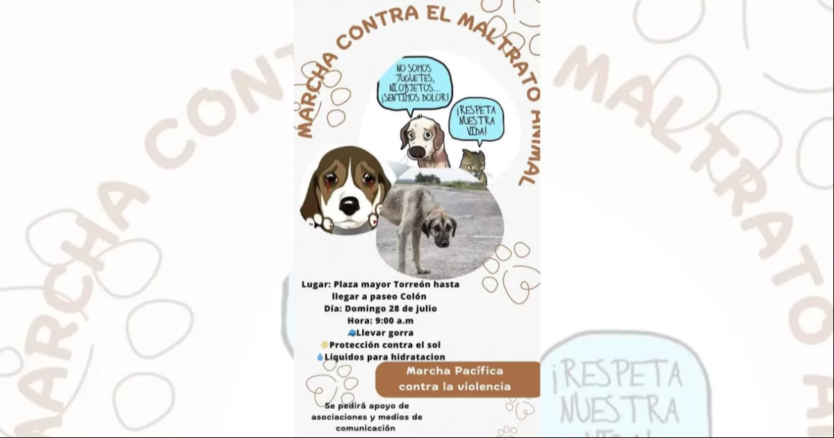 Esta marcha pacífica tiene como objetivo hacer conciencia en la sociedad para desaparecer la violencia contra los animales, ya sea que vivan en situación de calle o que sean víctimas de violencia doméstica y maltrato.